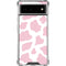 Pink Cow Print Google Pixel 6 Clear Case